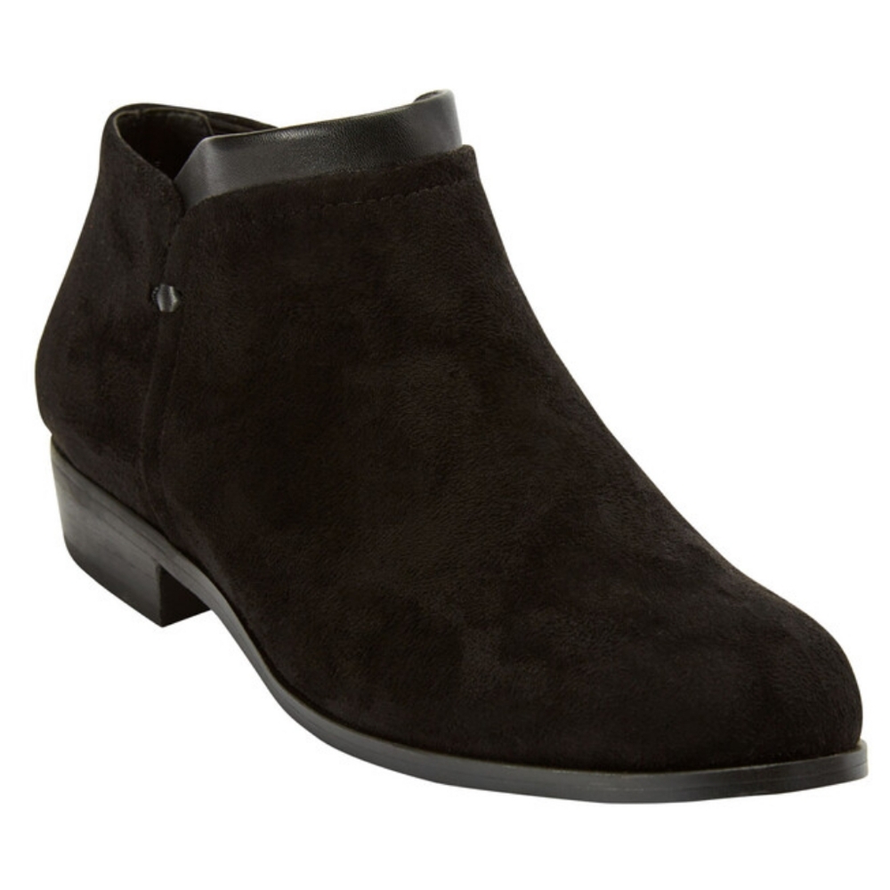 The Bexley Bootie/ Comfortview Short Bootie/Black SZ 12 WW